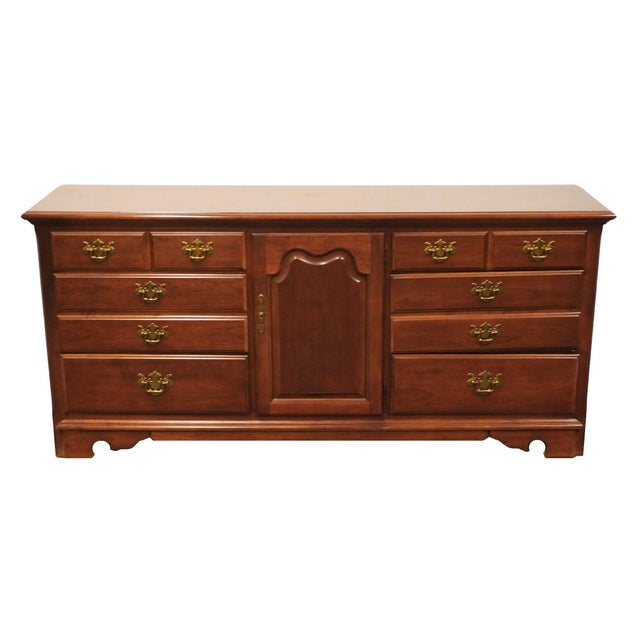 THOMASVILLE FURNITURE Winston Court Solid Cherry Traditional Style 70" Triple Door Dresser 20611-140 32.25" High 70" Wide...