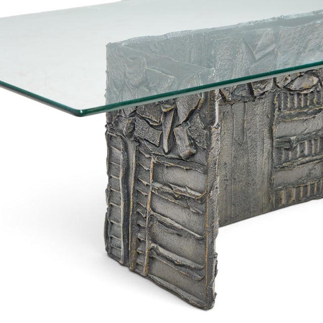 Directional Paul Evans for Directional Pe70 Mid Century Signed Resin Coffee Table For Sale - Image 4 of 8