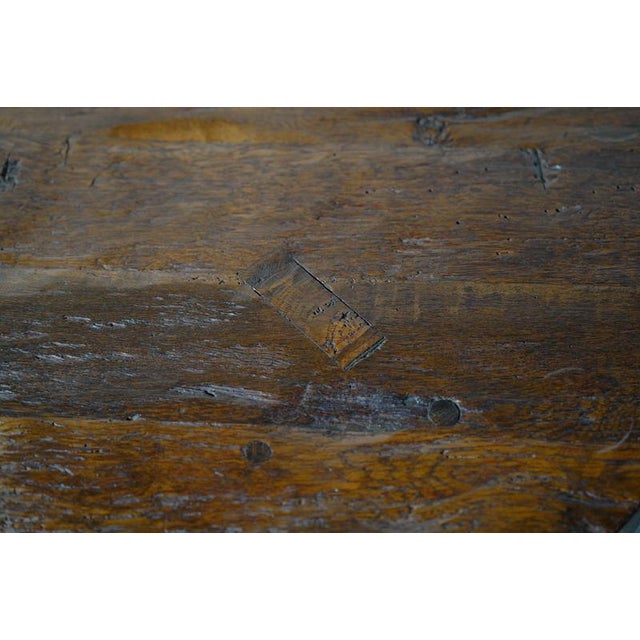 Wood Rustic Round Oak Coffee Table, Netherlands, 1960s For Sale - Image 7 of 9