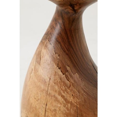 Sculptural Side Table in Walnut by Logniture For Sale - Image 15 of 17
