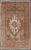 Textile Vintage Mid-Century Turkish Oushak Rug With Olive Green and Soft Red 3′7″ × 6′1″ For Sale - Image 7 of 7