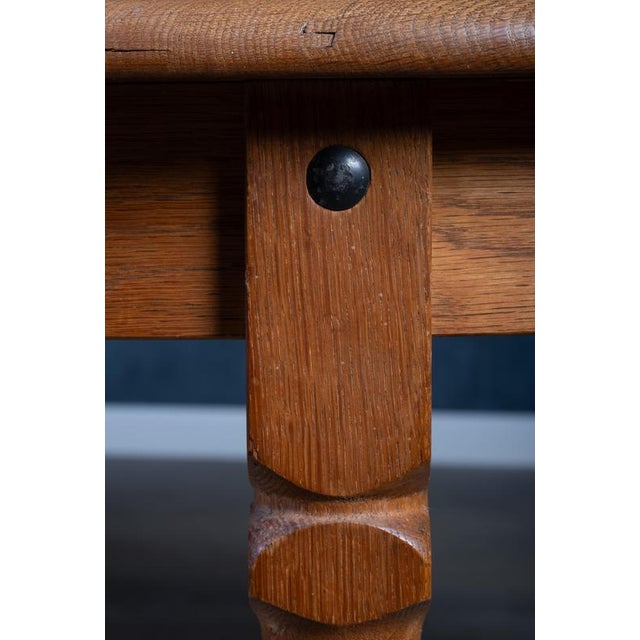 Oak Dining Table by Henning Kjærnulf, 1970s For Sale - Image 10 of 11