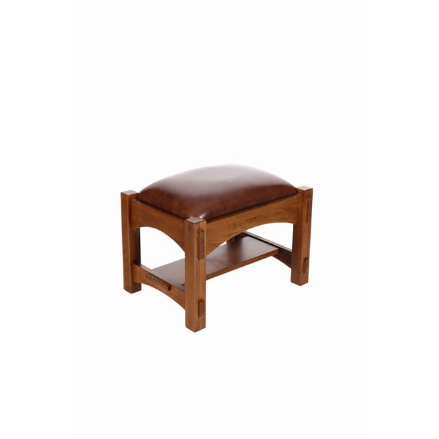 "Enhance your living space with the timeless design of the Craftsman / Mission Mortise and Tenon Foot Stool. Meticulously...
