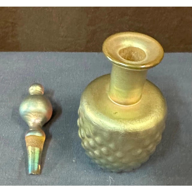 Lundberg Studios 1980s Lundberg art glass perfume bottle For Sale - Image 4 of 6