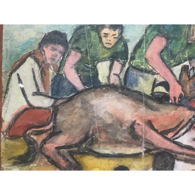 Vintage Painting by Ilhami Atalay For Sale - Image 4 of 9