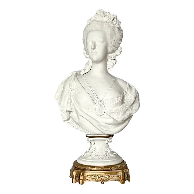 Marie Antoinette Bust, 1800s, Porcelain For Sale
