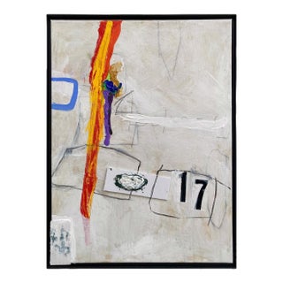 Cantilever (Framed Abstract Contemporary Painting), G. Campbell Lyman, Framed For Sale