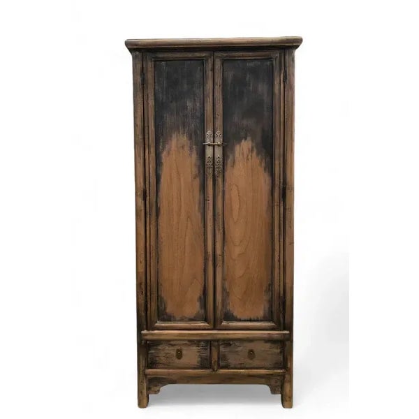 This cabinet is hand built, using traditional Chinese joinery of tenon & mortise and hand distressed. This simple lined...