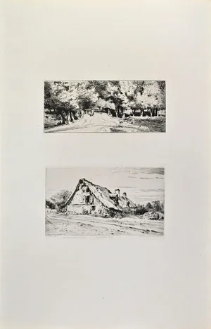 Joseph François Villevieille, A Nohant-Vico, Etching, 1870s