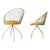 Contemporary Cuet Collection Gold and Velvet Dining Chairs by Europa, Set of 6 For Sale - Image 3 of 14
