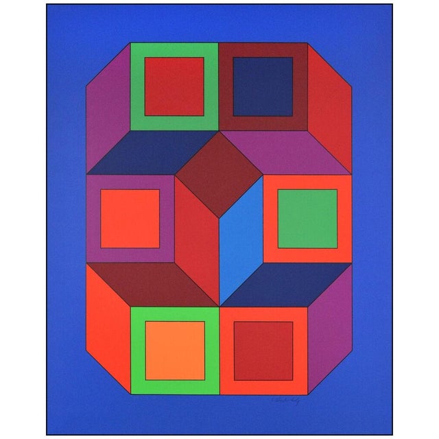Op Art Mid 20th Century XICO 4, Victor Vasarely For Sale - Image 3 of 7