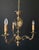 Antique Chandelier with Ceramic Decorations, 1960s For Sale - Image 3 of 14