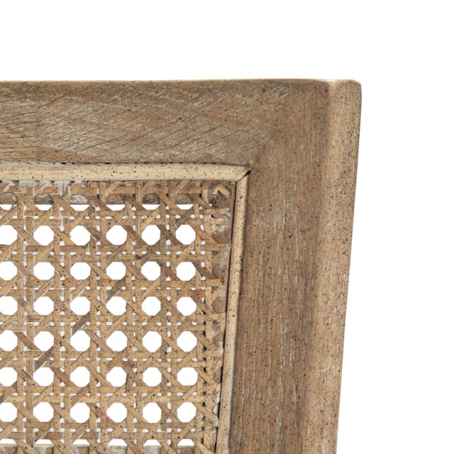 2020s Selborne Cane Back Bench in Cream For Sale - Image 5 of 6