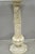 Mid 20th Century Vintage Italian Classical Carved Marble Column Form Square Top Pedestal Stand For Sale - Image 5 of 13