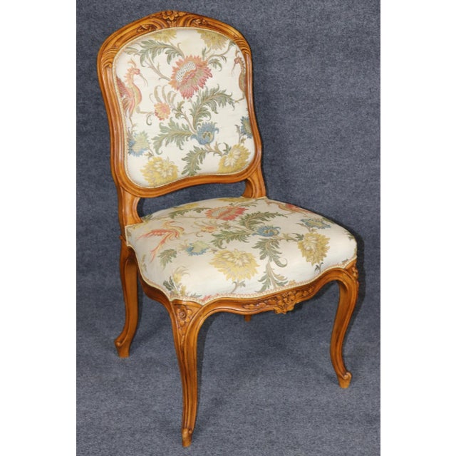Wood Large Set 24 Antique French Louis XV Style Dining Chairs For Sale - Image 7 of 14