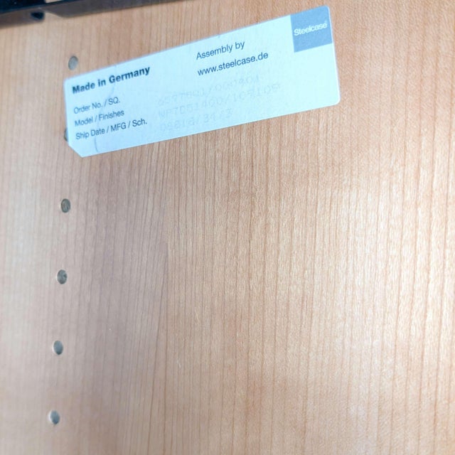 Mid-Century Metal and Wood Bookcase from Steelcase For Sale - Image 9 of 10