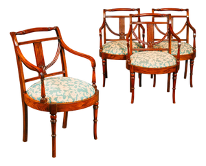 English Style Cocktail Chairs, Set of 4