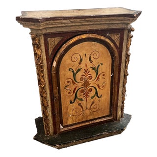 18th Century Italian Venetian Polychrome Hand-Painted Cabinet For Sale