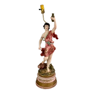 Vintage Large Italian Porcelain Table Lamp