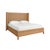 Winged headboard and platform bed in radio weaved wrapped rattan. Queen size. *Wood & Rattan have natural variations and...