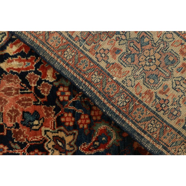 Made with hand-knotted wool, circa 1880-1890, this 4x7 antique Persian rug of Sarouk provenance is an exciting new...