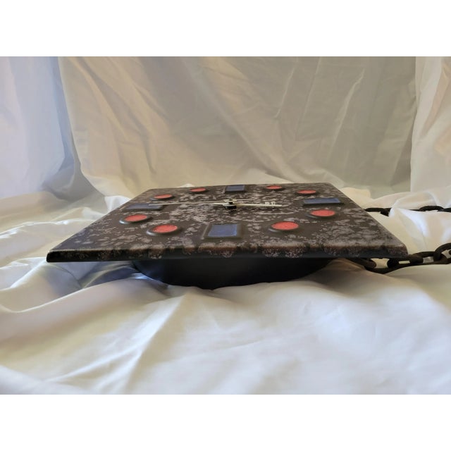 Mid-Century Brutalist Style Ceramic Clock by Kienzle For Sale - Image 11 of 12