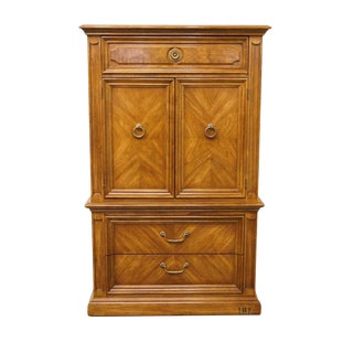 Thomasville Furniture Preferred Editions Decorum II Bookmatched Door Chest 18011-330 For Sale