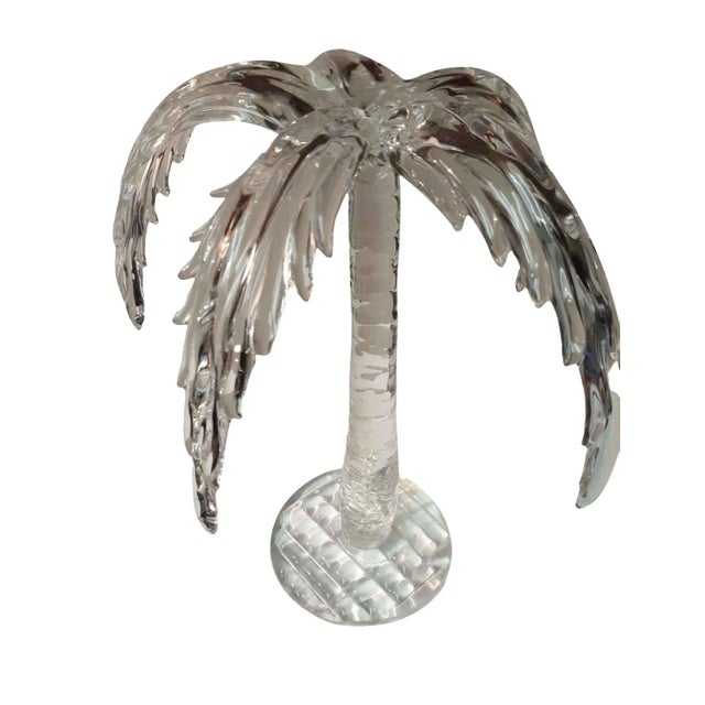 Glass Murano Palm Tree Sculpture For Sale - Image 7 of 8