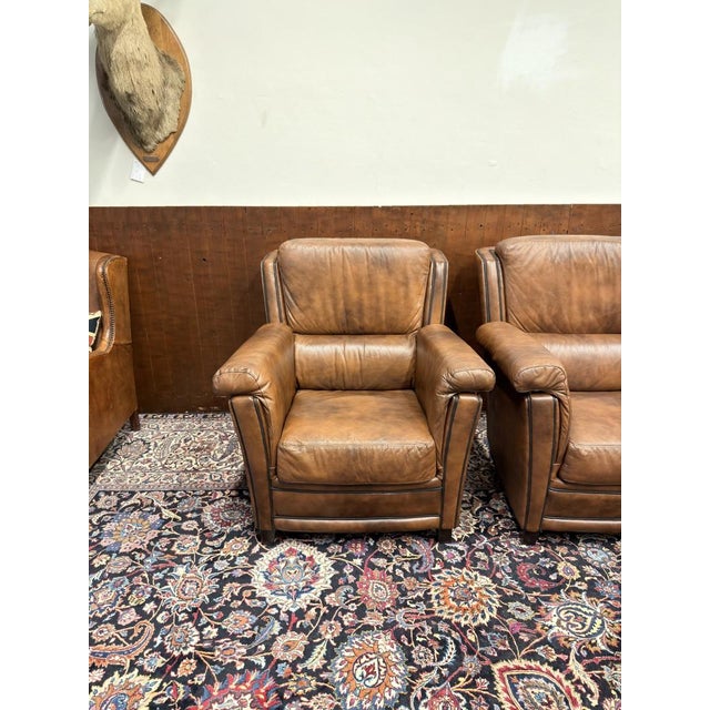 English Chesterfield Chairs, Set of 4 For Sale - Image 6 of 18