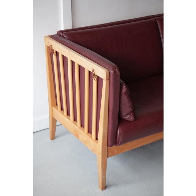 1970s Danish Leather Sofa, 1960s For Sale - Image 5 of 10
