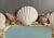 Vintage Square Seashell Shell Encrusted Mirror For Sale In Houston - Image 6 of 9