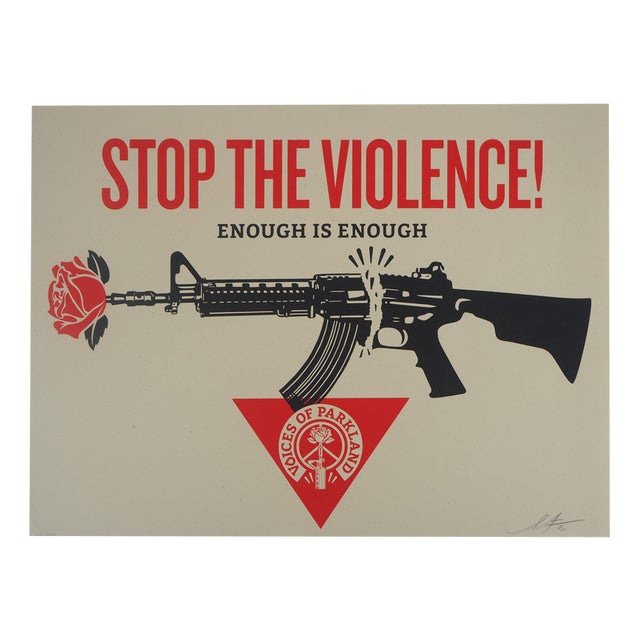 Shepard Fairey, Stop the Violence, Screenprint For Sale