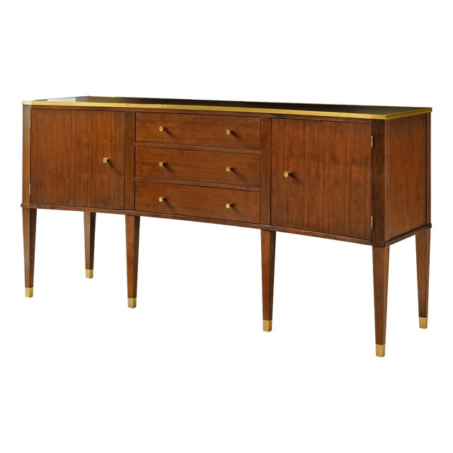 Modern Walnut Sideboard For Sale