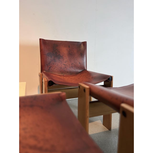 Monk Chairs by Afra & Tobia Scarpa for Molteni, 1970s, Set of 4 For Sale - Image 10 of 16