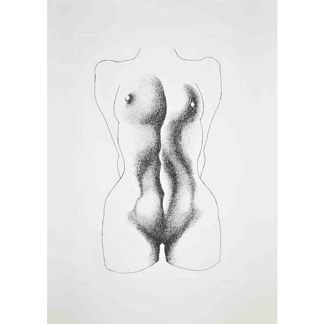 Etching realized by Giacomo Porzano in 1972. Hand signed and numbered in pencil. Edition of 100 in arab numbers and 20 in...