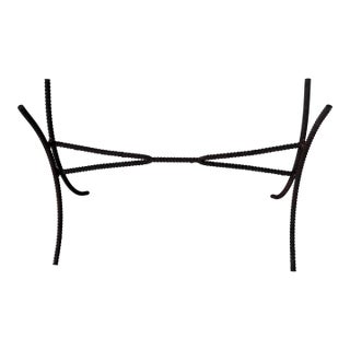 Vintage Brutalist Rebar Metal Garden Console Table Base For Sale