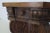 Brown Italian Walnut Renaissance Revival Marble Top Table with Robust Carving, Paw Feet, Octagon Shape Lion Paw Feet For Sale - Image 8 of 10