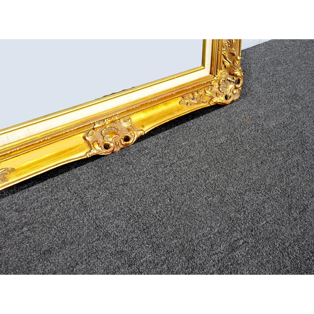 Large 43.5"x31 Vintage French Country Gold Ornate Picture Frame For Sale - Image 9 of 12