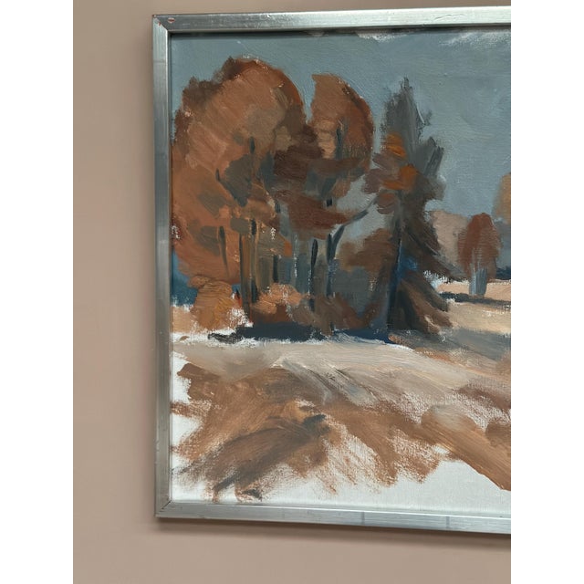 Knut Måsö, Red Autumn, 1950s, Oil Painting on Canvas, Framed For Sale - Image 12 of 18