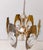 Beautiful chandelier no markings or stickers, stilkronen production, designed by oscar torlasco vintage, 1970s brass and...