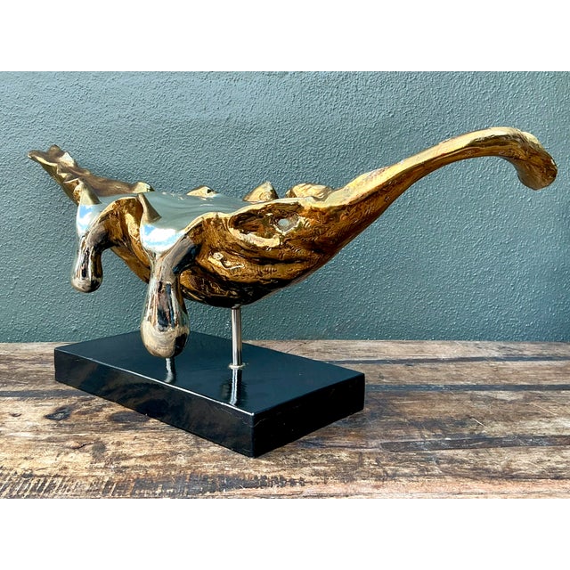 Late 20th Century Vintage Abstract Fiberglass and Resin Drip Sculpture For Sale - Image 5 of 12