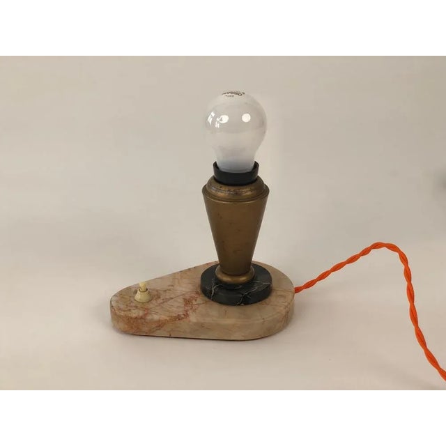 Art Deco Czechian Bedside Table Lamp For Sale - Image 6 of 10