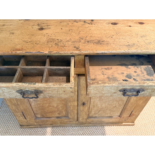 19th Century Antique Pine Chest For Sale - Image 5 of 8