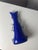 Shark Fin Vase in Blue Glass by HSG Tarnowiec For Sale - Image 9 of 11