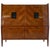 Italian Secretaire with Geometric Veneer and Carved Panels, 1950s For Sale - Image 12 of 12