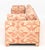 Textile Pink and White Linen Upholstered Three-Seat Sofa For Sale - Image 7 of 9