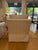 Traditional Ginger Skirted Chair For Sale - Image 3 of 4