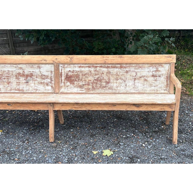 Late 19th Century French Dining Bench, 1885 For Sale - Image 5 of 18