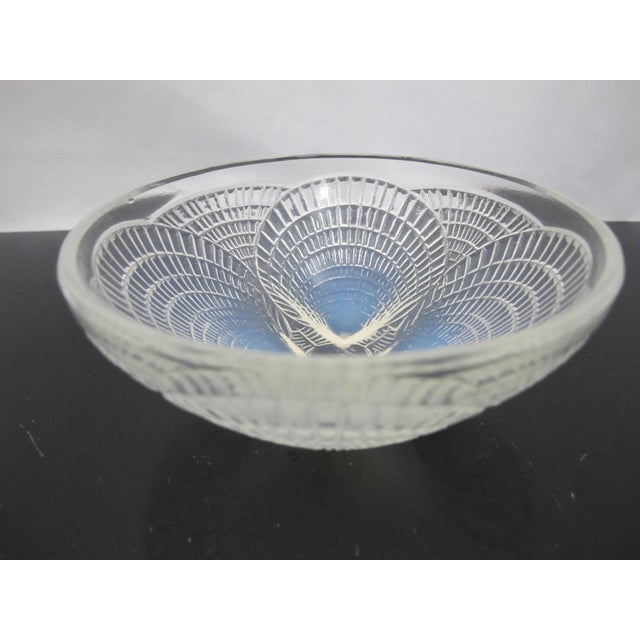 Lalique Rene Lalique France Coquilles Shell Opalescent Art Deco Glass 5 1/4" Bowl For Sale - Image 4 of 11