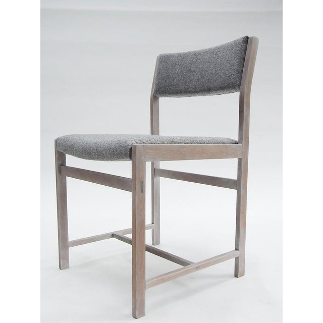 Set of Chairs in Whitened Oakwood & Kvadrat Fabric For Sale - Image 11 of 18